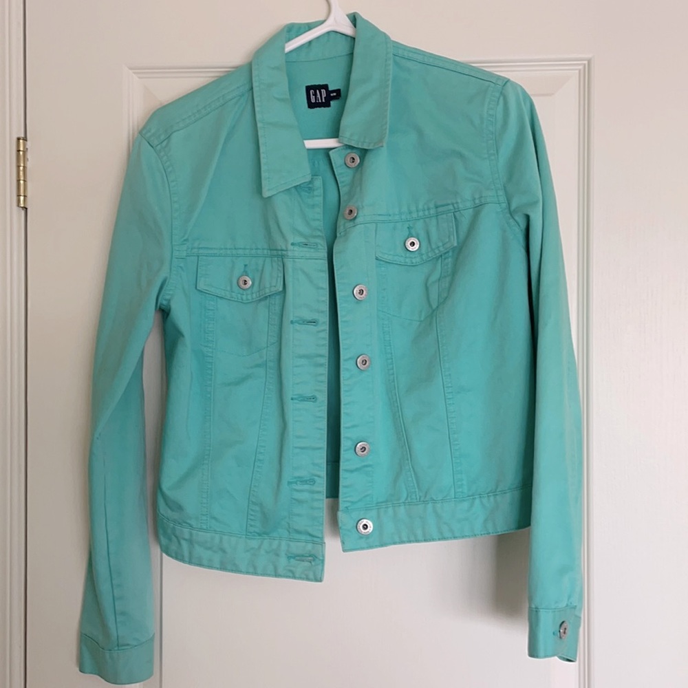 Jacket jeans turquoise